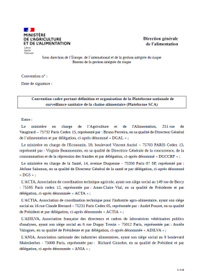 Convention cadre plateforme SCA